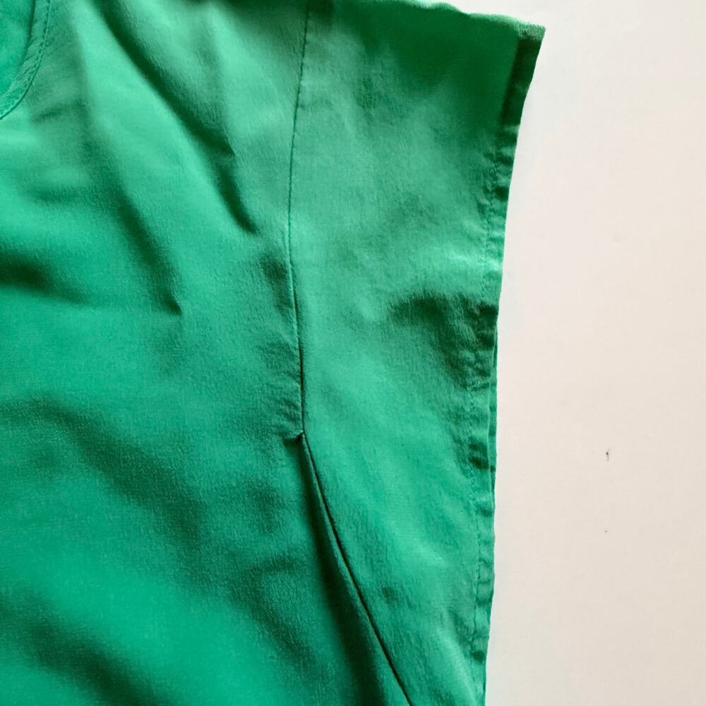 Daniel Rainn Green Silk Cap Sleeve Blouse - Size Unknown - Picture 3 of 7